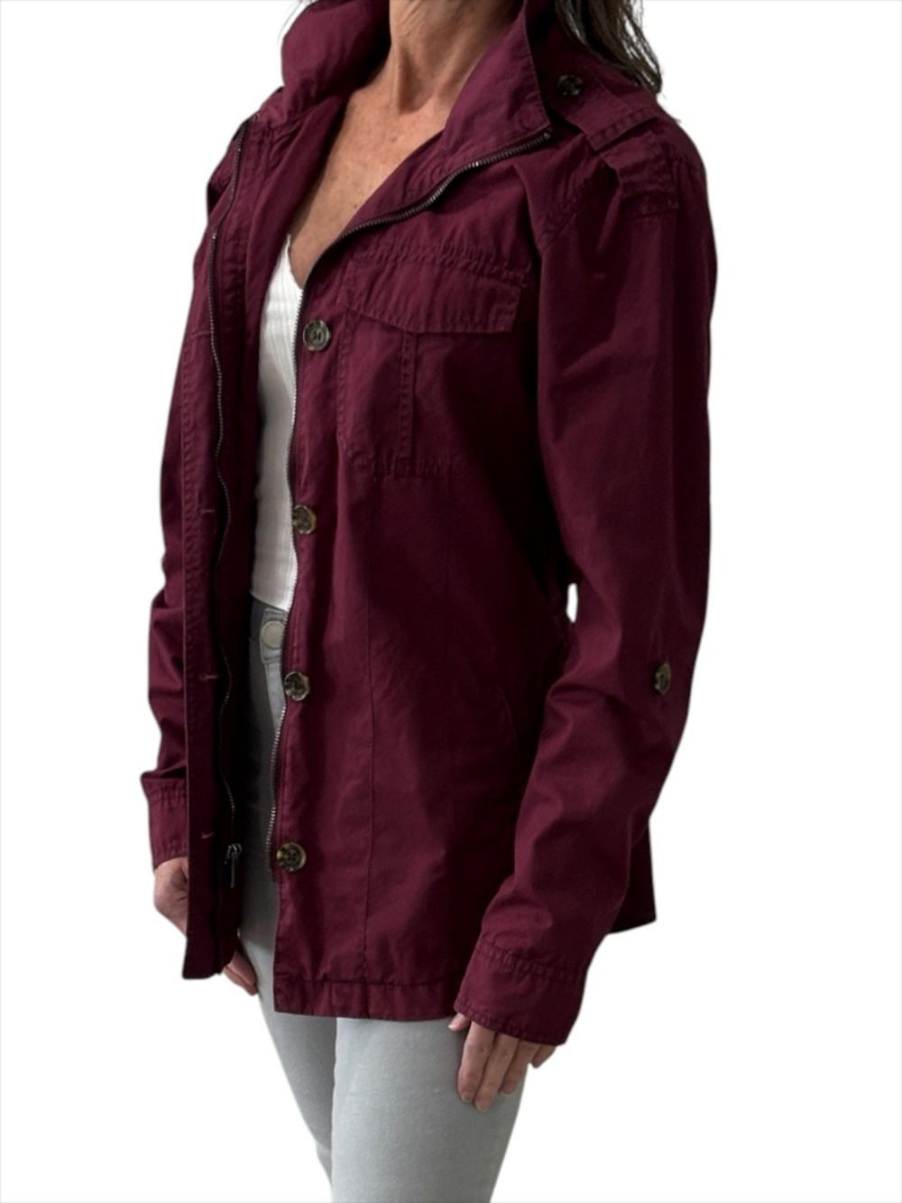 Buffalo David Bitton Utility Jacket - Maroon Size S